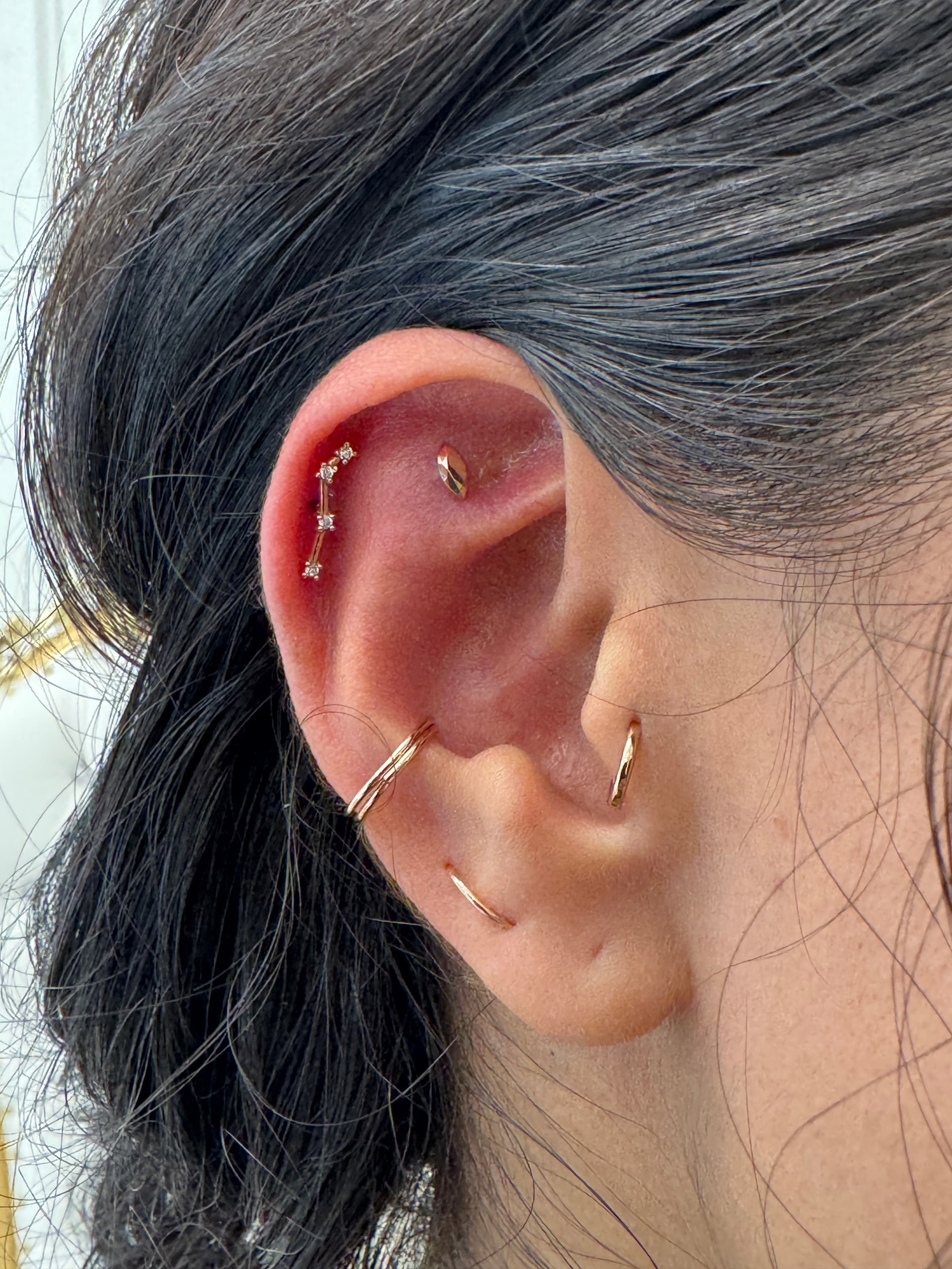 Tragus piercing at Apollo Studio Los Angeles