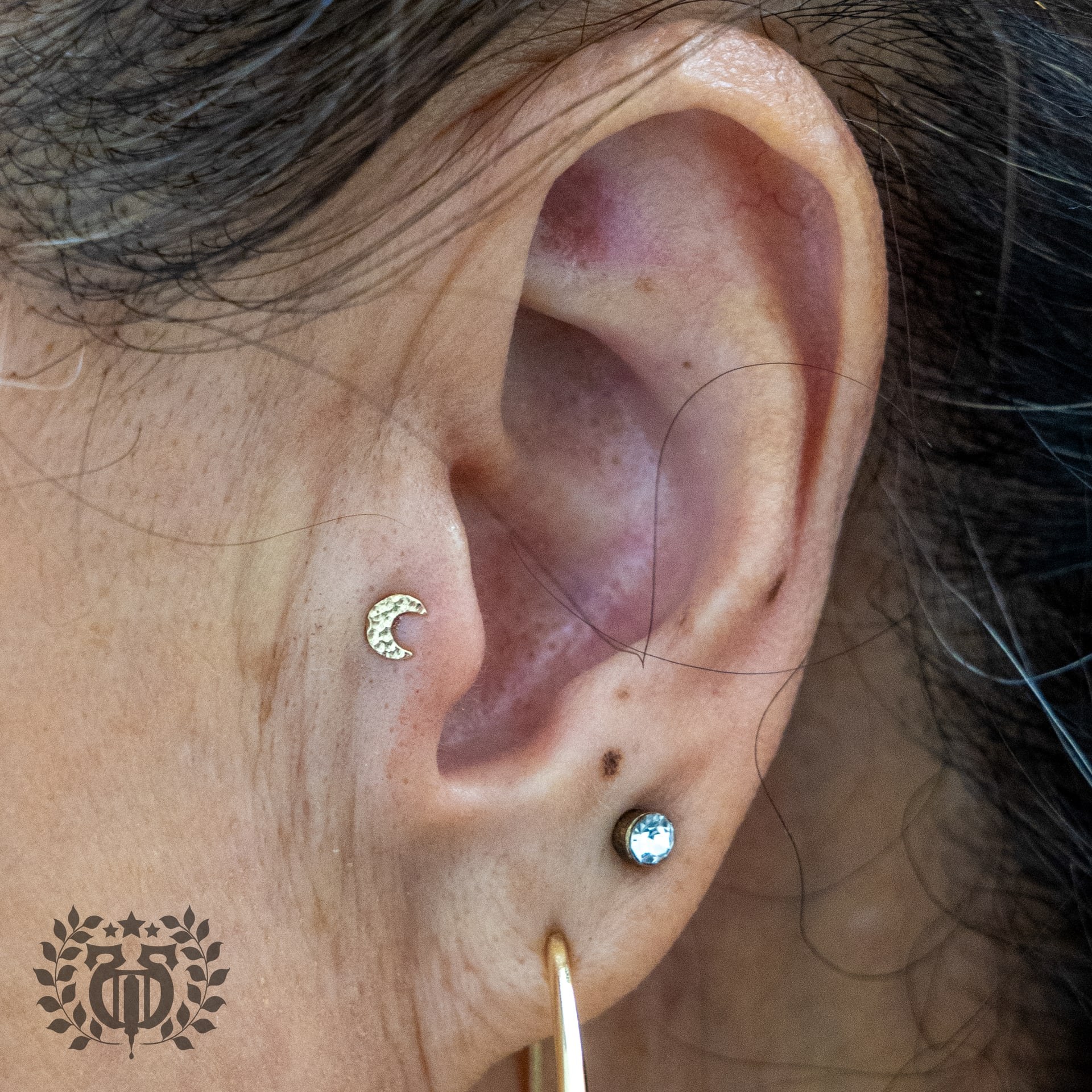 Tragus piercing at Apollo Studio Los Angeles