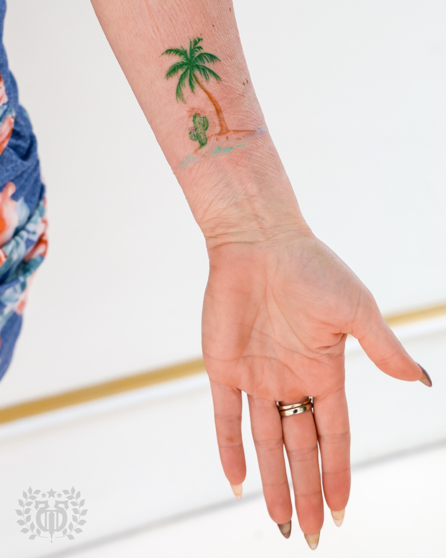 Watercolor tattoo at Apollo Studio Santa Monica