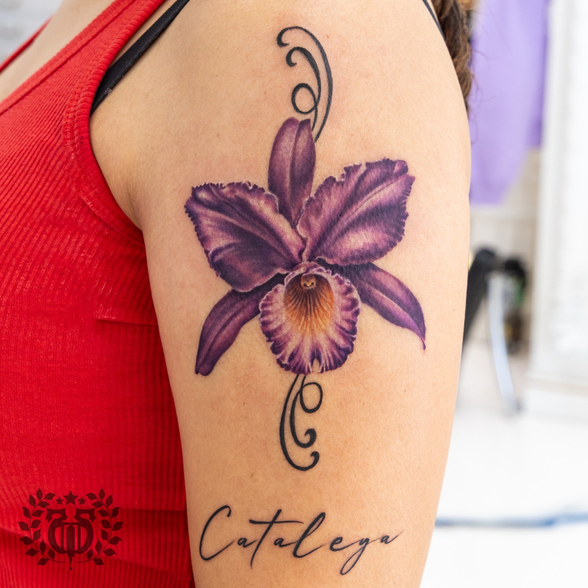 Watercolor tattoo at Apollo Studio Los Angeles