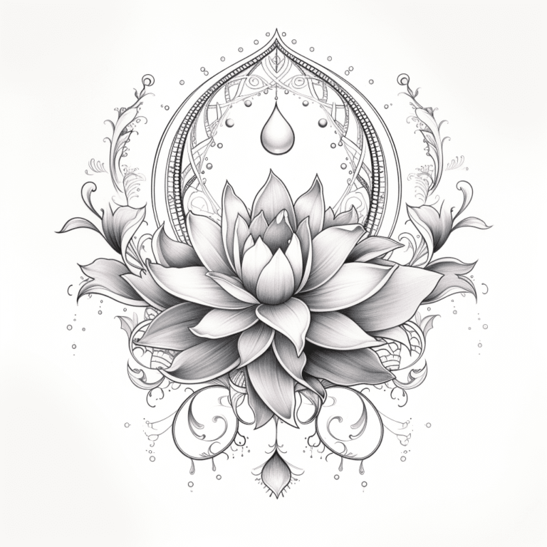 Inspiring Lotus Serenity Tattoo